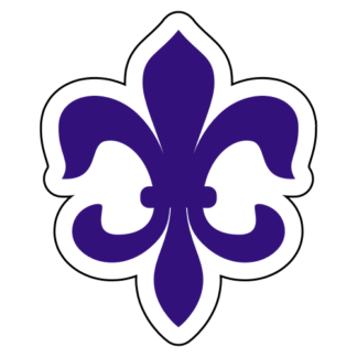 Fleur-de-lis Sticker (Purple)
